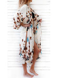 Women Sexy Beach Cover up Embroidery Swimsuit Swimwear Ladies Tunics Kaftan Beach Dress Beach Wear Women Robe de