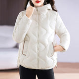 Cotton-Padded Clothes Women Short Style 2024 New Bright Face Fashion Foreign Style Show Thin Thin Hooded Cotton-Padded Jacket Women Cotton-Padded Jacket Coat-Outfit