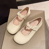 Skirt Single Shoes Women 2025 Spring And Summer Evening Shoes New Mary Jane Soft Beans Flat
