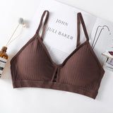 Bralette Hollow Out Bra Wireless Lingerie Fitness Bras For Women Cotton Crop Tops Girl Brassiere Soft Seamless
