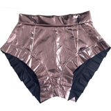 Sexy Pleated Ruffled Glossy Nightclub Uniforms