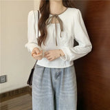 Zingj Mm200 Jin Splicing Temperament Women's Long Sleeve Jacket Autumn New Thin T Shirt Large Size Women's Bottom Shirt-Outfit