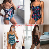 Sexy One Piece Swimsuit Swimwear Push Up Monokini Bandage Bodysuit Swimming Suit For Women Maillot De Bain