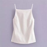 Black Backless Top Women White Sleeveless Cami Top Party For Woman Fashion Summer Sexy Tops Woman 2023 Elegant Woman