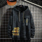 New Men's Hoodie Spring and Summer Hip-Hop Japanese Streetwear Text Hoodie Men Patchwork Sweatshirt Men Drop