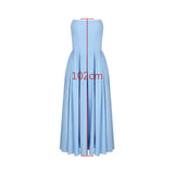 Tube Pleated Midi Dress- Outfit