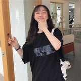 Women Printed Korean Style All-match Trendy Simple Womens Daily Short Sleeve High Quality Hot Sale Harajuku 2020