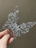 Hollow Out Butterfly Large Hair Claw- Outfit