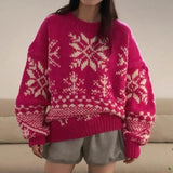 Jacquard Christmas Sweater- Outfit