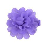 Pcs/lot Chiffon Petals Flower Hair Clips For Baby Girls Solid Hairpins Headdress Barrettes Floral Headwear Hair