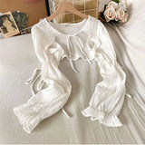 Women Summer Y2k Aesthetic Bandage Grunge Shirts Harajuku Solid Vintage Crop Top Sexy Streetwear Lantern Sleeve