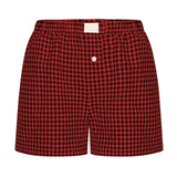 Summer New Ladies Leisurely Comfortable High-Waisted Broad-Legged Retro Lattice