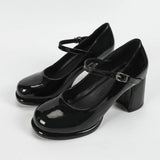 Summer New French Coarse Heel Shoes Shallow Word With Evening Wind Single