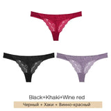 Sexy Lace Panties Women Low-waist Underwear Women's Thong Female G String Breathable Lingerie Temptation Intimates