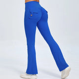 Zingj Peach Lift Hip Yoga Bell Pants Fitness Exercise Wide Leg Micro Pants High Waist Quick Dry-Outfit