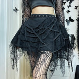 Summer New Dark Wind Gothic Punk Skirt Fashion Leisure Full-Length