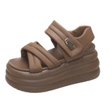 Platform Sandals Women 2025 Summer Wear New Fashion Versatile Muffin Sole Casual Sports Sandals