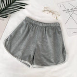 Simple Women Casual Shorts Patchwork Body Fitness Workout Summer Shorts Female Elastic Skinny Slim Beach Egde Short