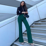 Fashion Slim High Waist Personality Flared