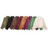 Women's 2025 New Bat Sleeve Loose-Fitting Velvet Bomber Jacket