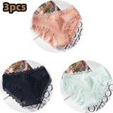 new thread cotton Japanese bow women's underwear solid color breathable waist size girls briefs plus