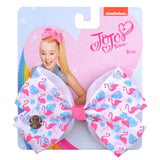 Bows Jojo Siwa Rainbow Printed Knot Ribbon Bow For Girls Handmade Boutique Hair Clip Children Hair