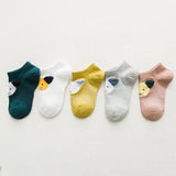 Pairs/lot 1 to 7 Yrs Spring Summer Thin Girls Sock Kids Cotton Mesh Boat Sock Lovely Animal Breathable Toddler Boys Ankle