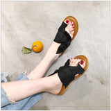 Girls In 2023 Bowknot Spring And Summer New Style Outside Wearing Beach Toe Slippers Hair Sandals On Behalf Of