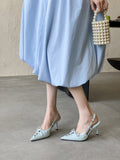 Spring New Sharp Tip High Heel Temperament Thin French Fashion Sexy Beautiful Head With Women's