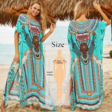 Black Oversize V Neck Moroccan Kaftan Beach Dress Plus Size Women Summer Half Sleeve Side Split Midi Dress Tunica