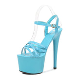 Zingj Leather Sandals Special High Heels Fine Heel Sexy Black Waterproof Table Hate Day Superb High Sandals Female