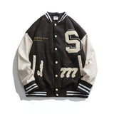 American Y2K vintage streetwear letters flocking embroidery high quality baseball uniform jackets for women winter