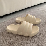 Slippers Summer Sandals Thicken EVA Soft Bath Slip Cute Ins Cloud Shap Design Antislip Sole Flat Slide