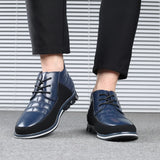 Zingj Middle Top Casual Men's Shoes Round Head Front Strap Men's Tooling Shoes Fashion Plus Size Shoes 46
