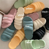 Slippers Summer Sandals Thicken EVA Soft Bath Slip Cute Ins Cloud Shap Design Antislip Sole Flat Slide