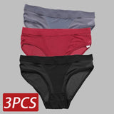 Seamless Hollow Out Women's Panties Women Briefs Transparent Low Waist Underwear Breathable Female Underpants Pantys