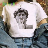 t shirt vaporwave Michelangelo women fashion new harajuku tshirt Casual korean style Graphic hip hop t-shirt