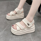 Platform Sandals Women 2025 Summer Wear New Fashion Versatile Muffin Sole Casual Sports Sandals