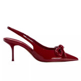 Sister Wind Dating Beautiful Baotou Sandals Spring Summer New Pointed Thin Heel Height Bow High