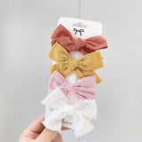 New Leopard Printed Bowknot Hair Clips For Cute Girls Lace Handmade Hairpins Boutique Barrettes Kids Hair