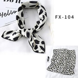 Square Silk Scarf Women Fashion Print Small Neck Scarfs Office Lady Hair Band Foulard Hand Kerchief Female Bandana