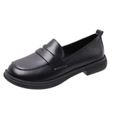 Zingj Jane Shoes Women 2024 Spring And Autumn New British Wind A Foot Pedal Small Leather Shoes Women With Retro Single Shoes Women-Outfit
