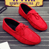 Shoes Black Blue Red Loafers Slip on Male Walking Footwear Driving Moccasin Soft Comfortable Casual Shoes Men Sneakers