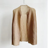 Folds 2025 Summer New Coat Pop Loose Thin Folded Shirt Cardigan