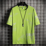 T-Shirt Men's Spring and Summer 2022 New Casual Trend Pure Cotton Tide Brand Ice Silk Men's Bottoming