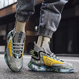 Graffiti Sport Shoes Designer Sneakers Good Quality Breathable Men Running Shoes Chunky Shoes Cushioning Jogging