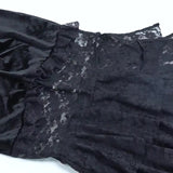 Spring 2024 New Dark Wrinkled Fishtail Multi-Layer Spliced Forked Skirt Women's