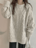 Cable Knit Jumper Sweater- Outfit