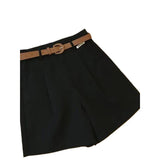 Shorts Women 2025 Summer New Retro High-Rise Thin Casual Pear-Shaped Broad Leg A Word Five-Point