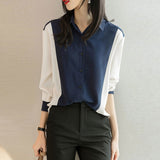 Women Tops and Blouses Stripe Print Elegant Long Sleeve Office Lady Work Wear Shirts Female Slim Blusas Fashion